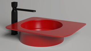 Накладная раковина Salini Ninfea 02 S-Stone 110521MRF 54см RAL полностью